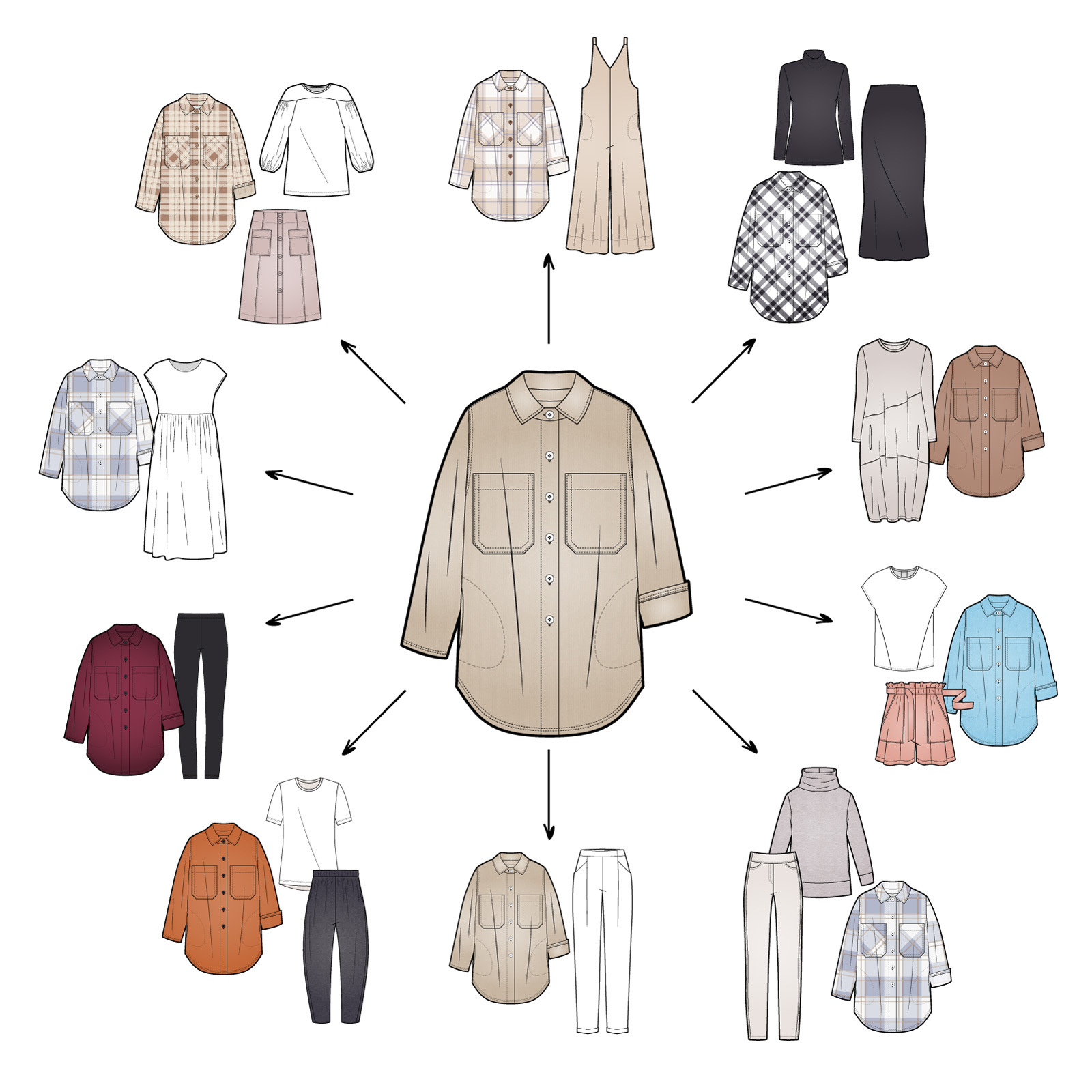 Logan Shacket Styled 10 Ways!