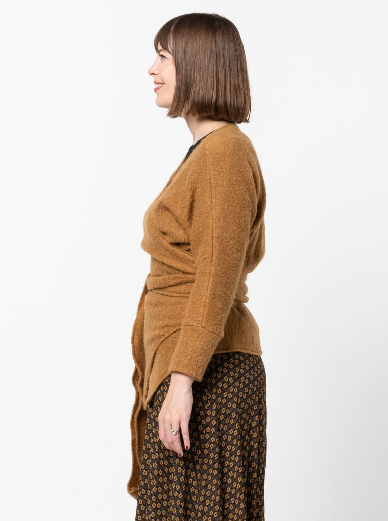 Dale Knit Top By Style Arc - Full wrap knit top with cuffed dolman sleeves.