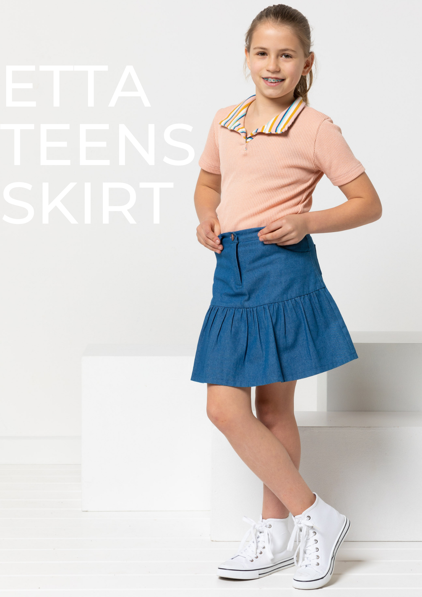 Style Arc's latest pattern release: Etta Kids and Teens Skirt - available to purchase in Kids sizing 02-08 or Teens sizing -8-16