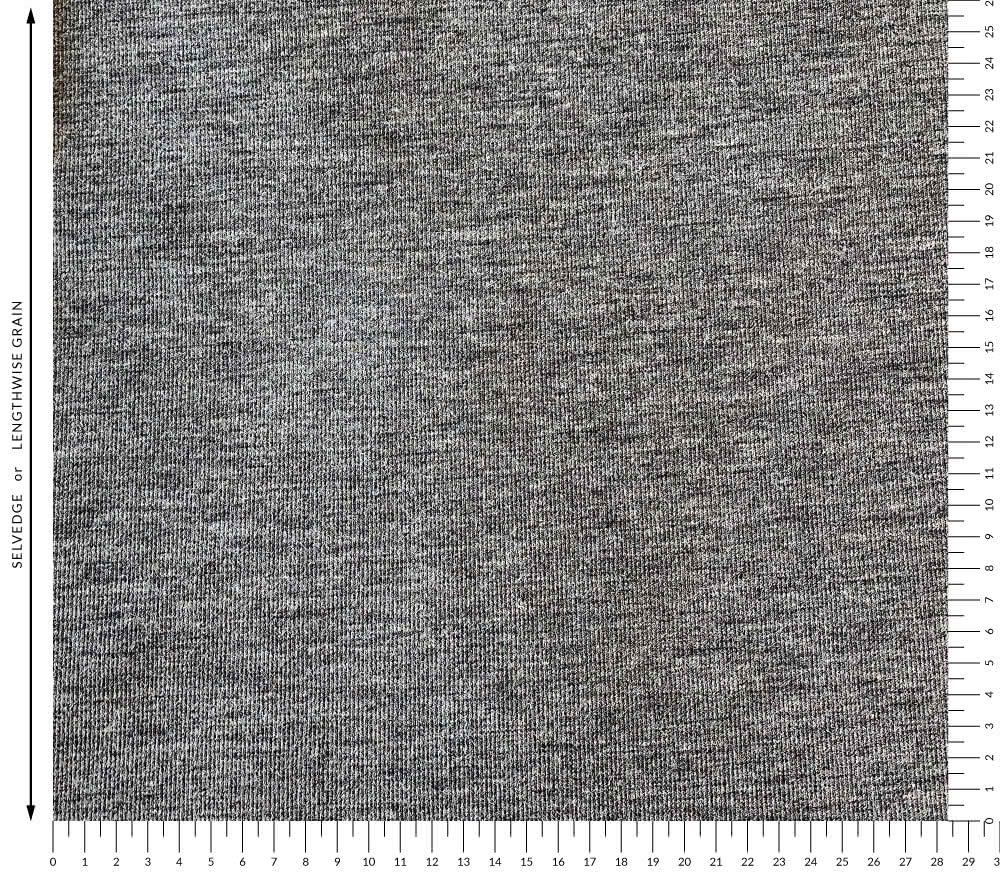 Double Knit Fine Rib Fabric - Grey By Style Arc - Double Knit Fine Rib fabric in grey.