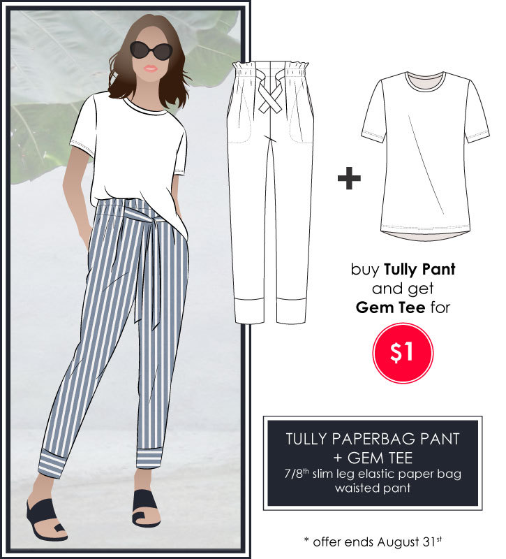 Tully Pant and Gem Tee discounted bundle by Style Arc