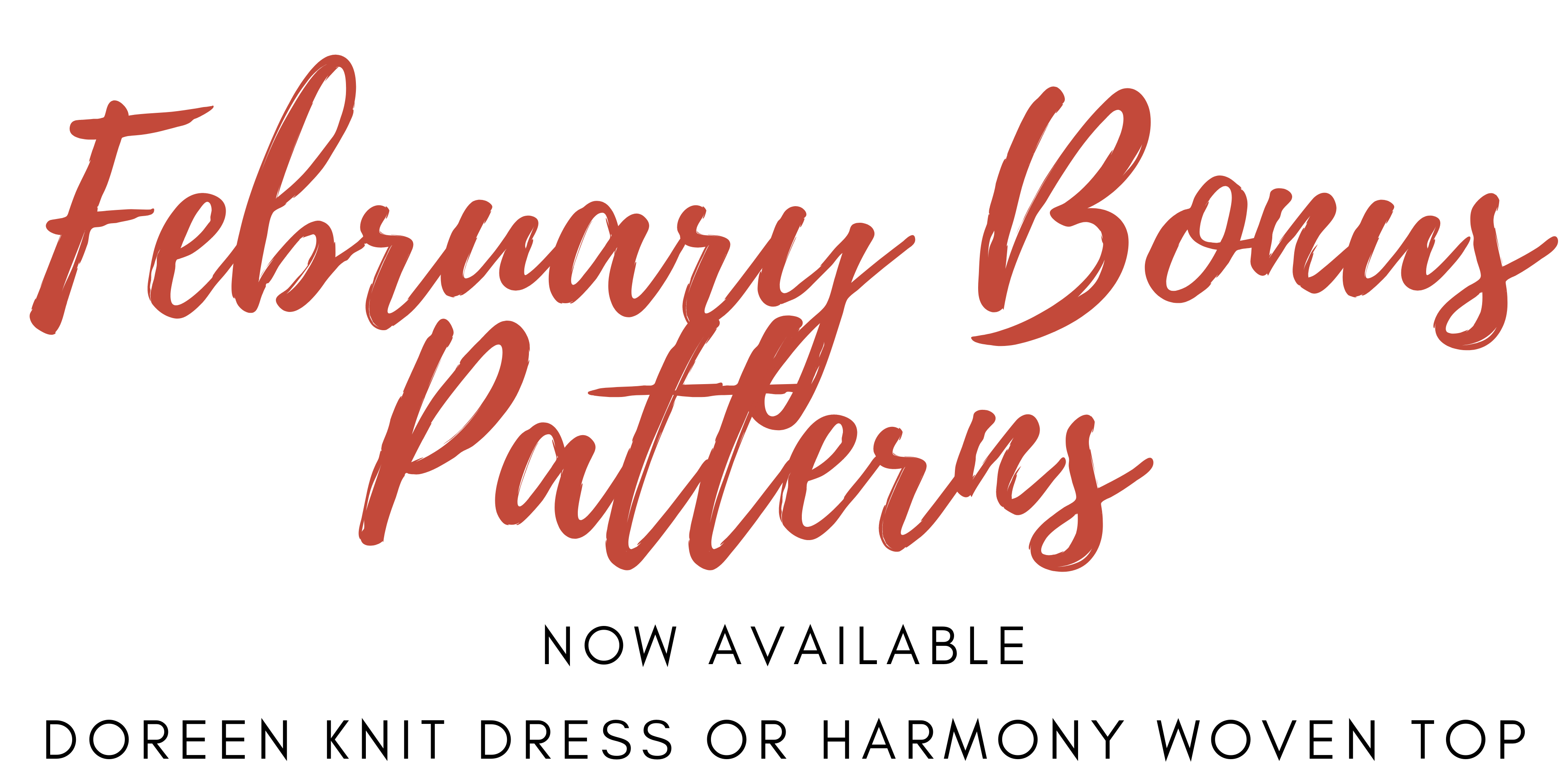 February Bonus Patterns Out Now!