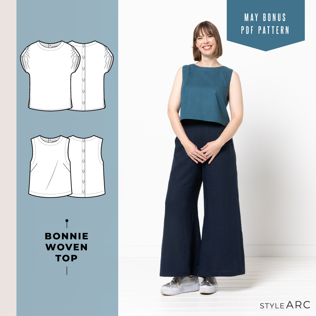 Bonus | FREE Bonnie Woven Tops PDF pattern with any order until May 31!