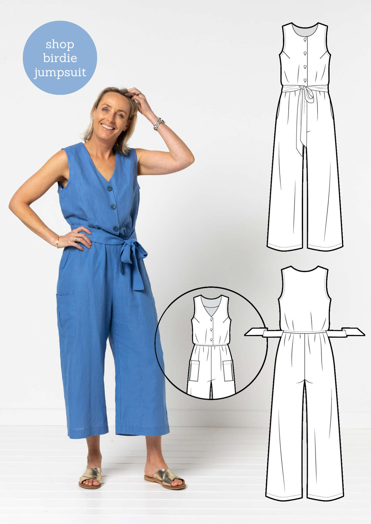 Bonus | FREE Birdie Jumpsuit PDF pattern with any order on stylearc.com until Jan 31!