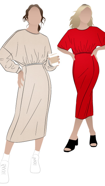 Elsbeth Woven Dress By Style Arc - Gathered front bodice and optional sleeves, with fitted panelled skirt. Sewing Tutorial Click here for a step by step tutorial for the Elsbeth Woven Dress
