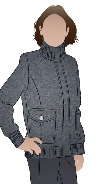 Emelia Jacket By Style Arc - Fabulous bomber jacket
