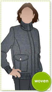 Emelia Jacket Sewing Pattern By Style Arc - Fabulous bomber jacket