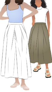 Erin Woven Culottes by Style Arc - Pleat front culottes with angled pockets