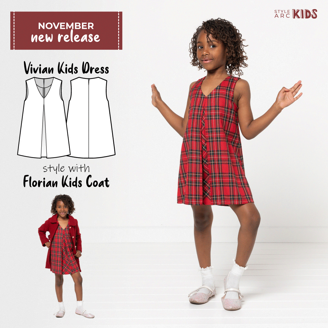 Vivian Kids Dress in sizes 2-14