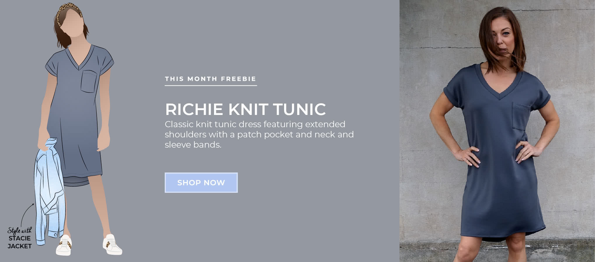 November Freebie- Richie Knit Tunic Dress 