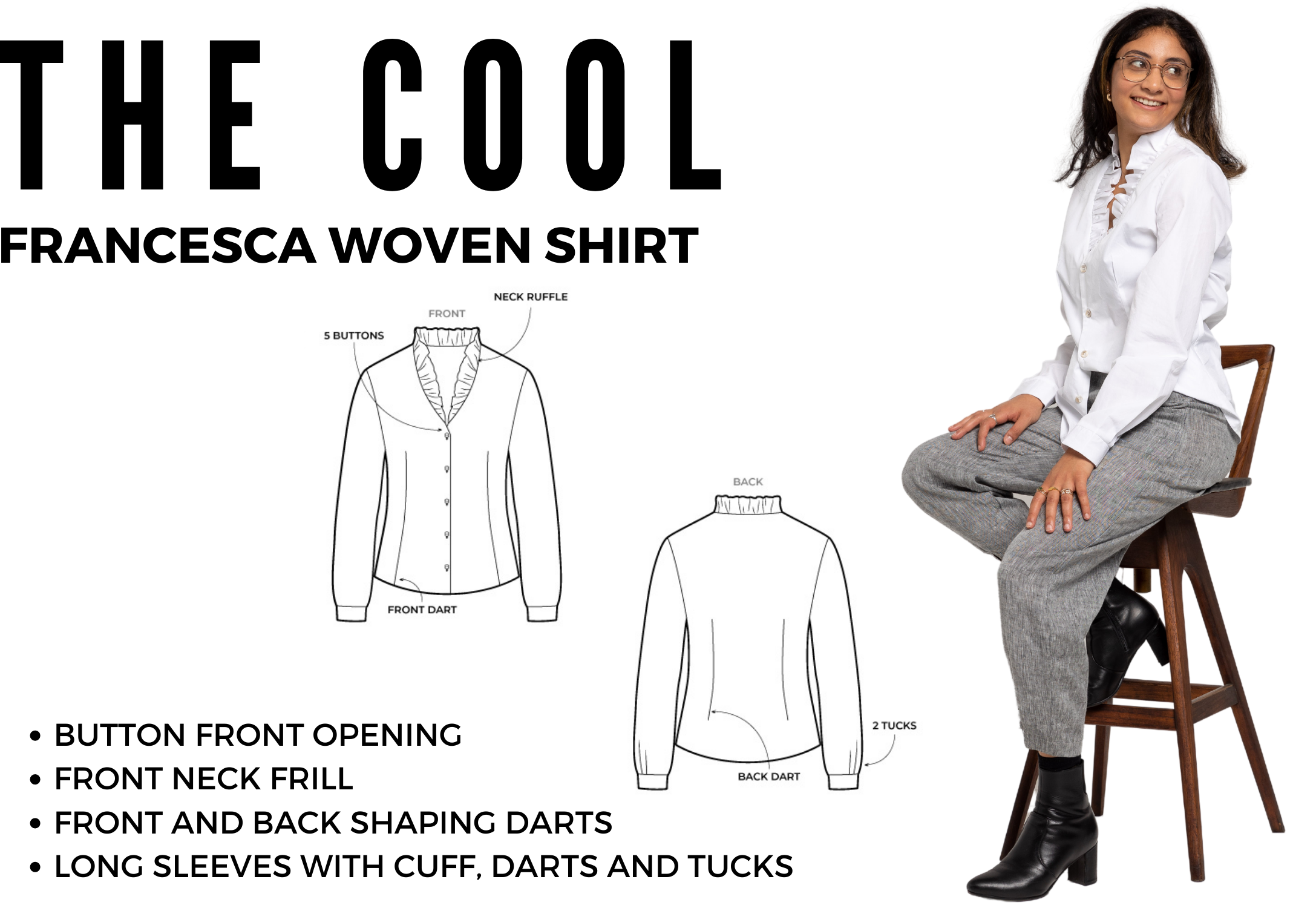 New Release Pattern - Francesca Woven Shirt