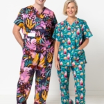 Flossy Woven Scrubs Set
