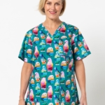 Flossy Woven Scrubs Set