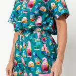 Flossy Woven Scrubs Set