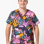 Flossy Woven Scrubs Set