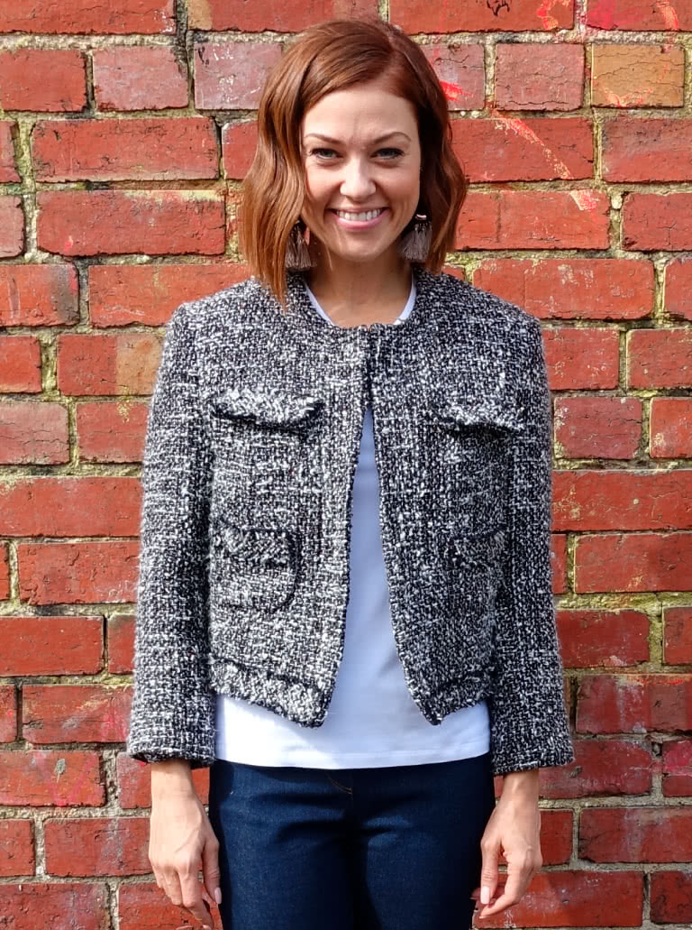 Gigi Jacket Sewing Pattern By Style Arc - Classically styled fully-lined semi fitted jacket