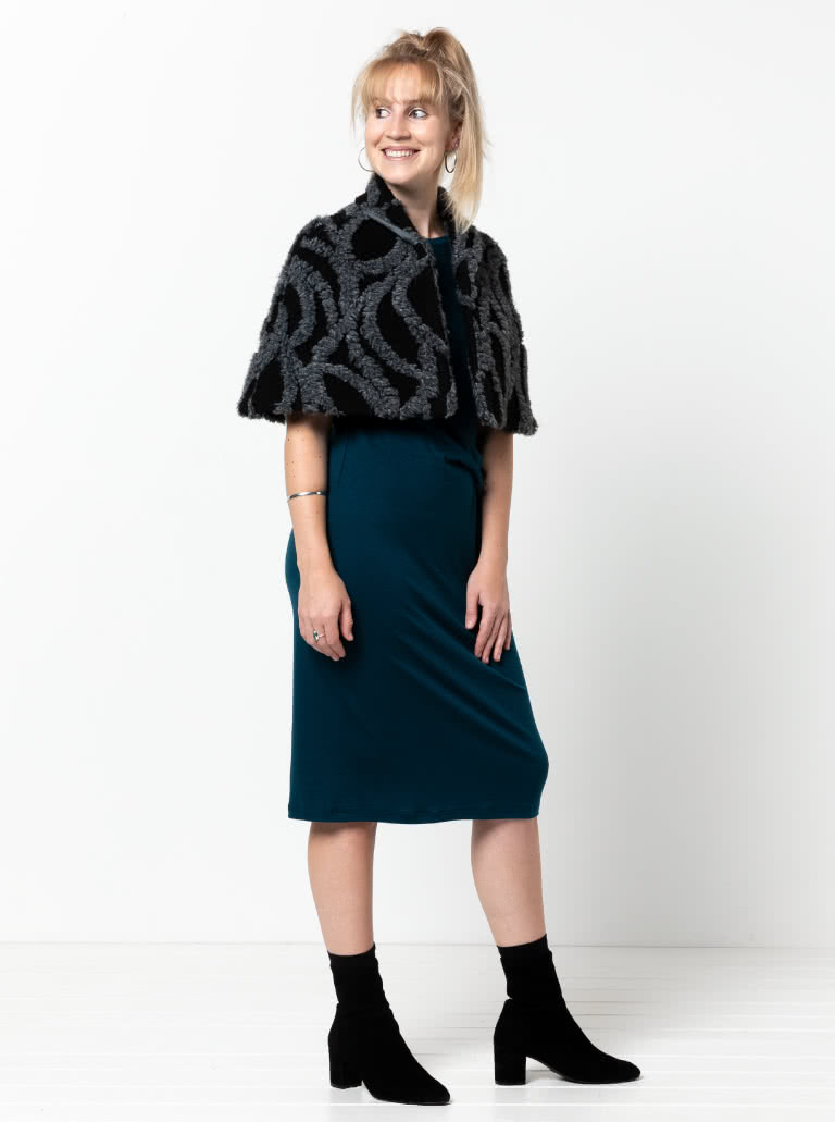 Greta Cape Sewing Pattern By Style Arc - This lined cape is a great though over piece