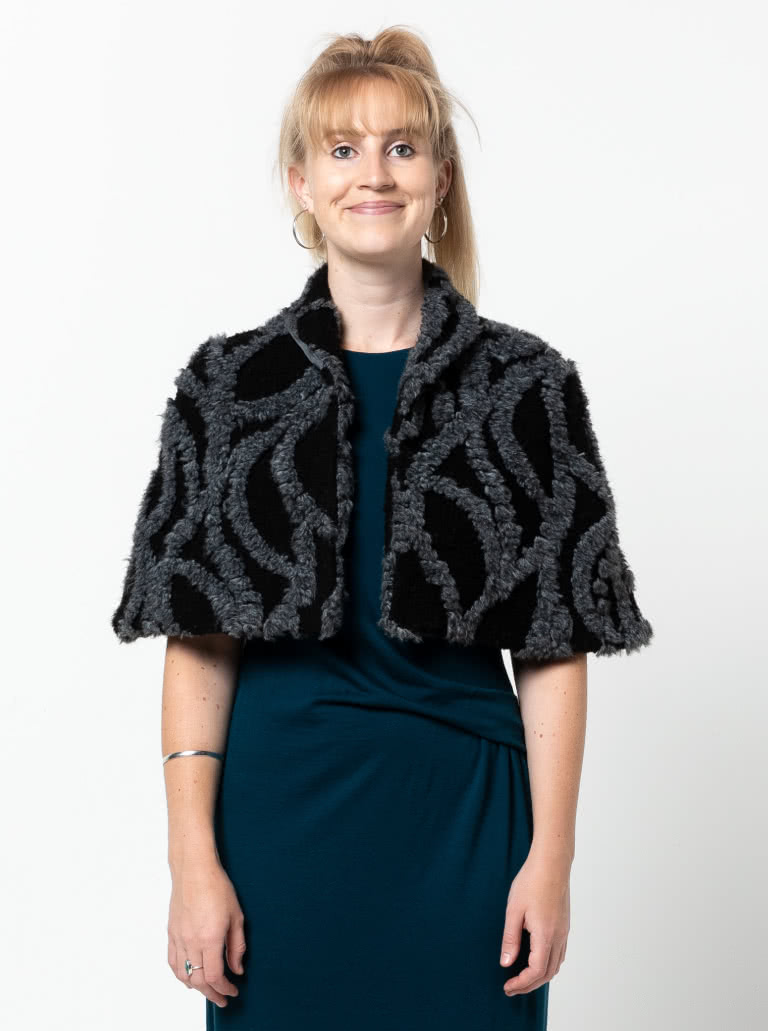 Greta Cape Sewing Pattern By Style Arc - This lined cape is a great though over piece