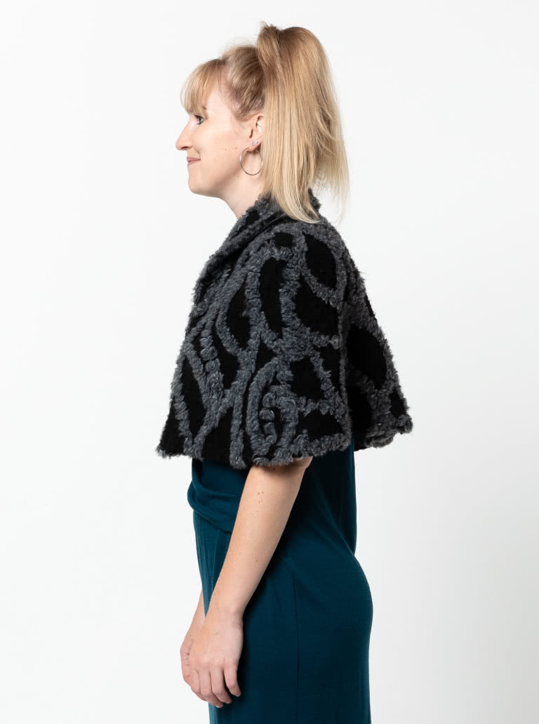 Greta Cape Sewing Pattern By Style Arc - This lined cape is a great though over piece