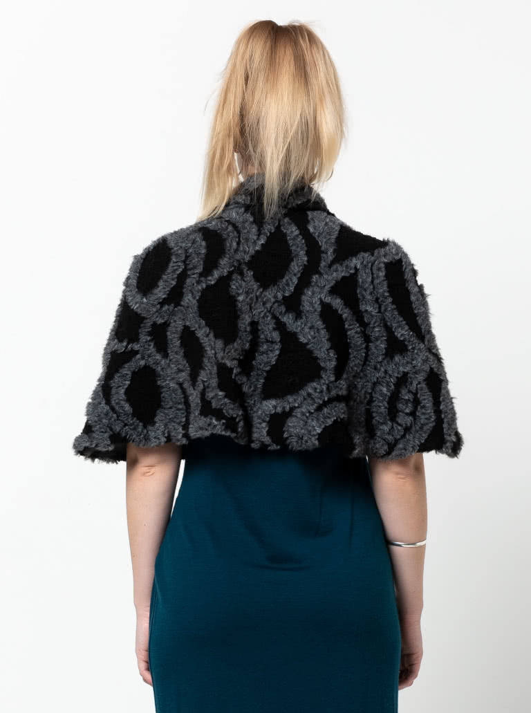 Greta Cape Sewing Pattern By Style Arc - This lined cape is a great though over piece