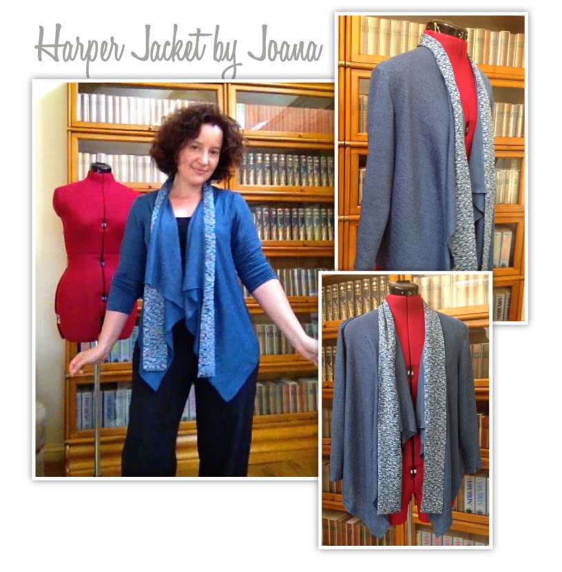 Harper Jacket Sewing Pattern By Style Arc - Easy, throw on waterfall jacket