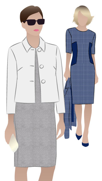 Harriet Jacket + Renae Dress Outfit By Style Arc - Harriet Jacket + Renae Dress bundle outfit