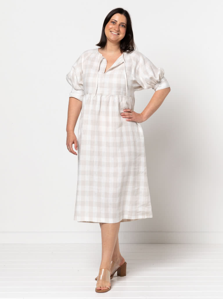 Hope Extension Pack By Style Arc - Change up your Hope Woven Dress with these additional pattern pieces. You will receive 3 bodice and 3 sleeve pattern options designed to match the skirt of the original Hope Woven Dress pattern, creating over 9 different looks. You will also need the original Hope Woven Dress pattern to use this extension pack.