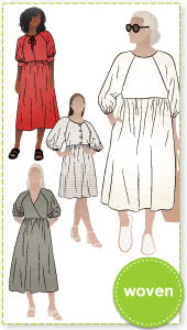 Hope Woven Dress + Extension Pack Bundle Sewing Pattern Bundle By Style Arc - Make over 9 different looks with the Hope Woven Dress + Extension Pack patterns.