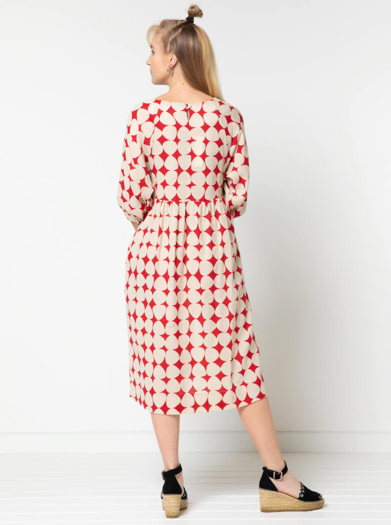 Hope Woven Dress By Style Arc - Versatile, easy fit dress with a 7/8th sleeve length