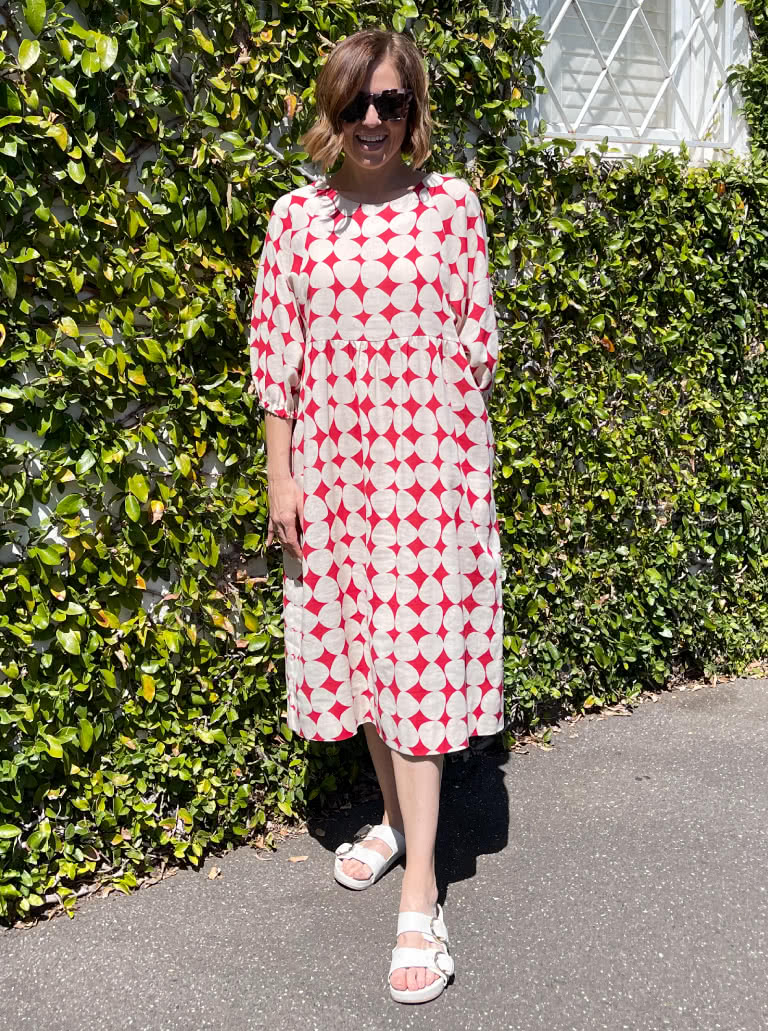 Hope Woven Dress By Style Arc - Versatile, easy fit dress with a 7/8th sleeve length