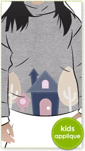 Houses Applique Template By Style Arc - Houses applique template pattern