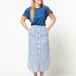 Indigo Maxi Skirt Sewing Pattern By Style Arc