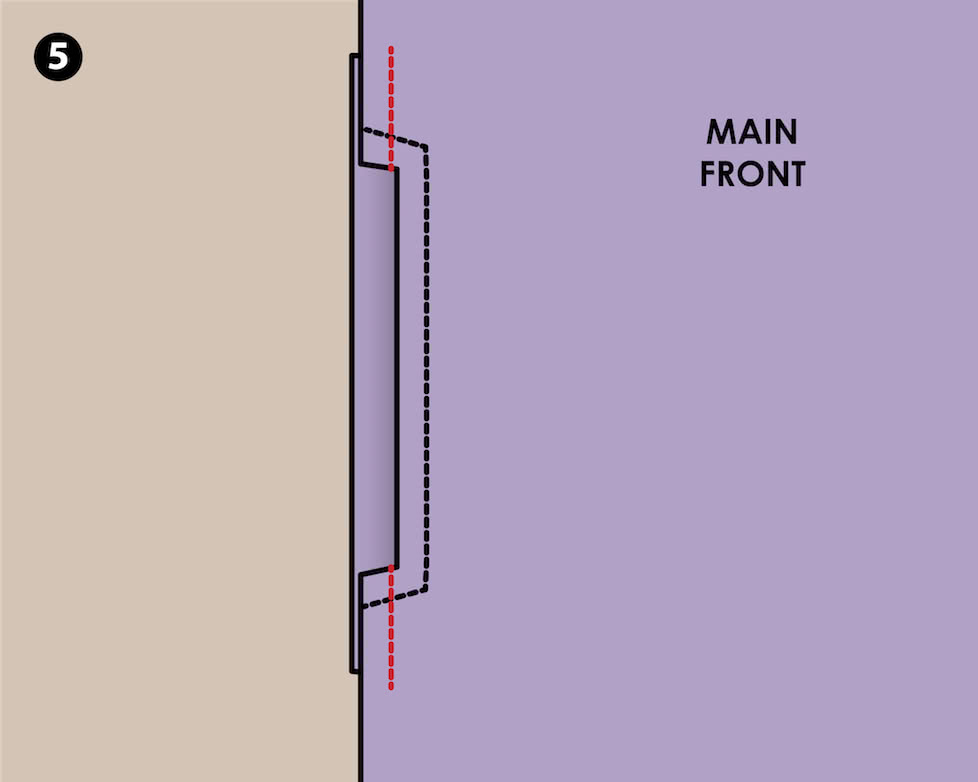 How to Sew Inseam Pockets - Step 5