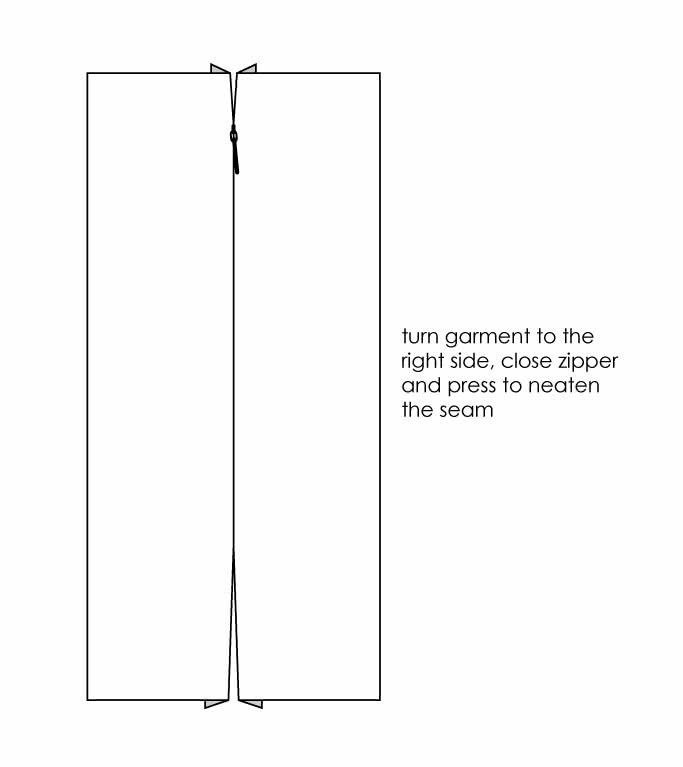 How to Sew an Invisible Zip - Step 7