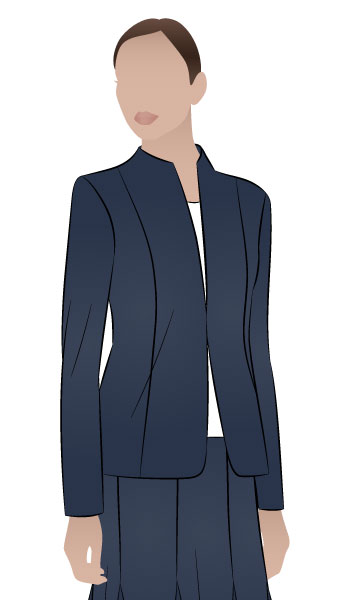 Janet Jacket By Style Arc - Great smooth shape lined jacket