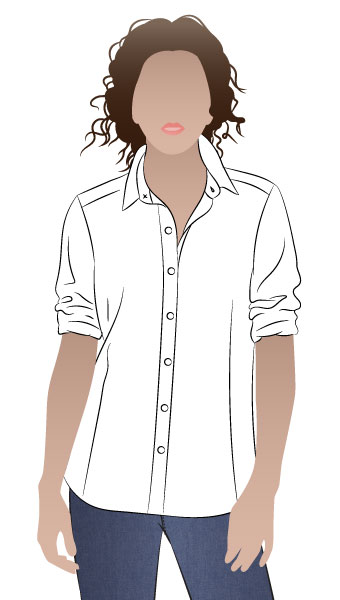 Jenny Shirt By Style Arc - Tailored fitting shirt - great in crisp white