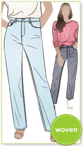 Jilly Jean Sewing Pattern By Style Arc - A must-have stretch denim basic jean