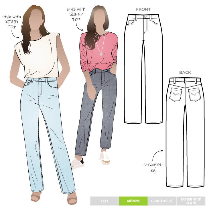 kredsløb Bare gør I stor skala Jilly Jean – Casual Patterns – Style Arc