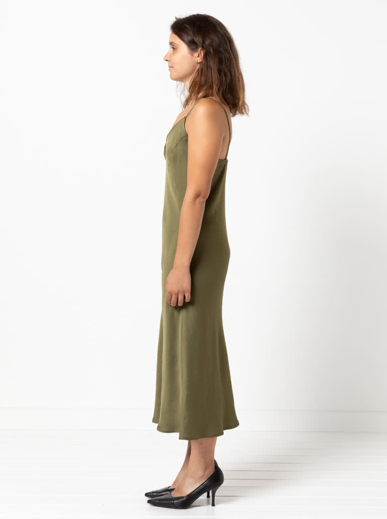 Kingsley Bias Cut Dress And Cami By Style Arc - Bias cut slip dress with a camisole option