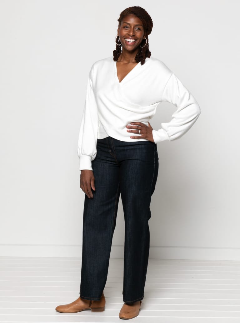 Kira Knit Top By Style Arc - Relaxed long sleeved jumper