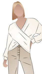 Kira Knit Top by Style Arc - Relaxed long sleeved jumper