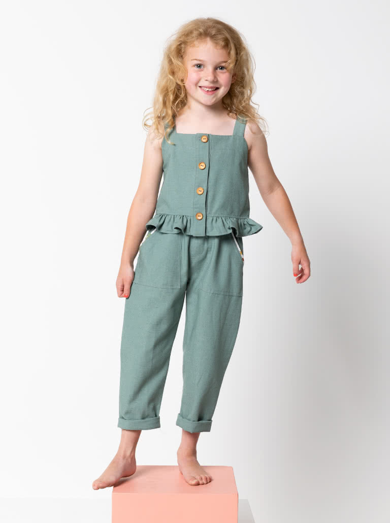 Kit and Bobby Kids Bundle By Style Arc - In our new discount pattern bundle you receive a cute on trend outfit that you and your little one will love, the Kit Kids Tank Top and the Bobby Kids Woven Pant will be their go-to spring summer outfit