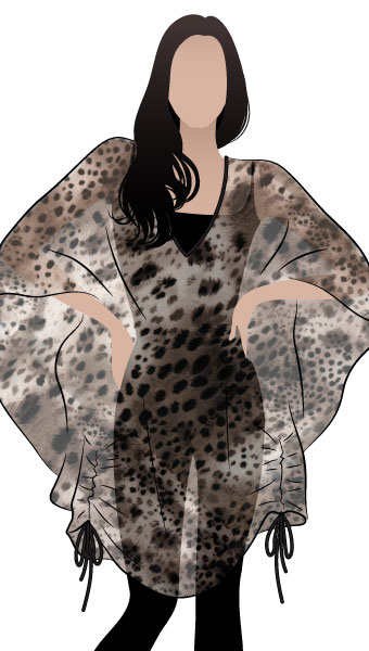 Kitty Kaftan By Style Arc - A great Kaftan suitable for all shapes and sizes