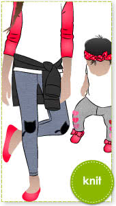 Lily Knit Leggings By Style Arc - Basic kid's legging pattern