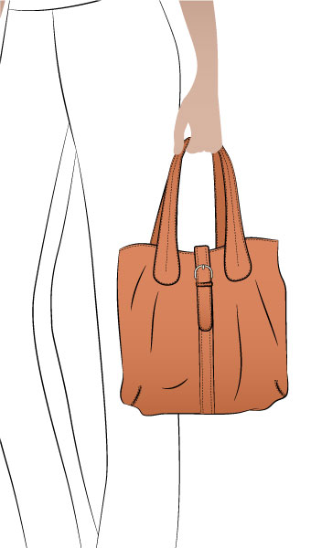 London Tote Bag By Style Arc - This is a versatile and useable tote with buckle closure