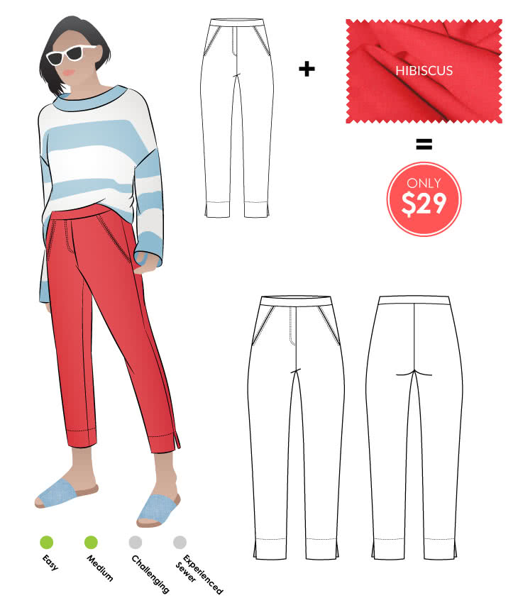 Luna Pant + Hibiscus Bengaline – Style Arc