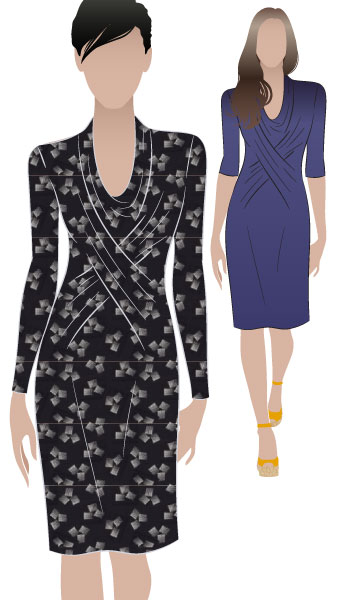 Marita Knit Dress By Style Arc - Great easy to wear knit dress