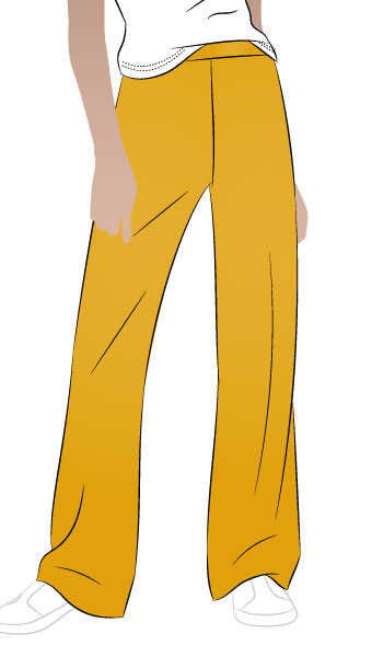 McKenzie Woven Pant By Style Arc - Fashionable pant featuring a shaped waist band, side zip and slight flared leg.