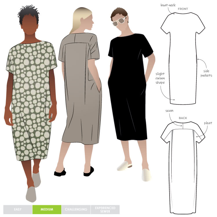 Melba Dress Sewing Pattern Dress Sewing Patterns Style Arc