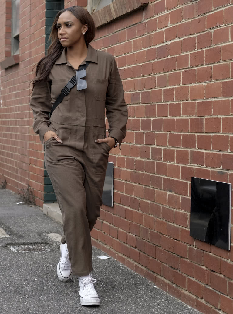 Melrose Boiler Suit By Style Arc - Traditional button front boiler suit